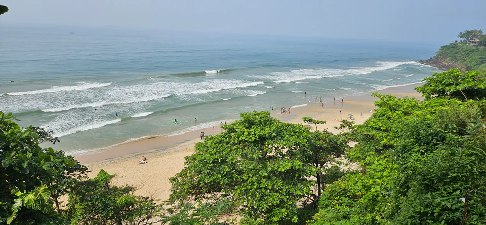 Cliffs beside Varkala beach
