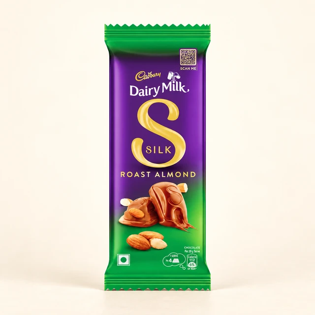 Cadbury Dairy Milk Silk Roast Almond Chocolate Bar, 143 g