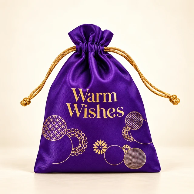 Front packaging of Assorted Ball Chocolate Potli Bag