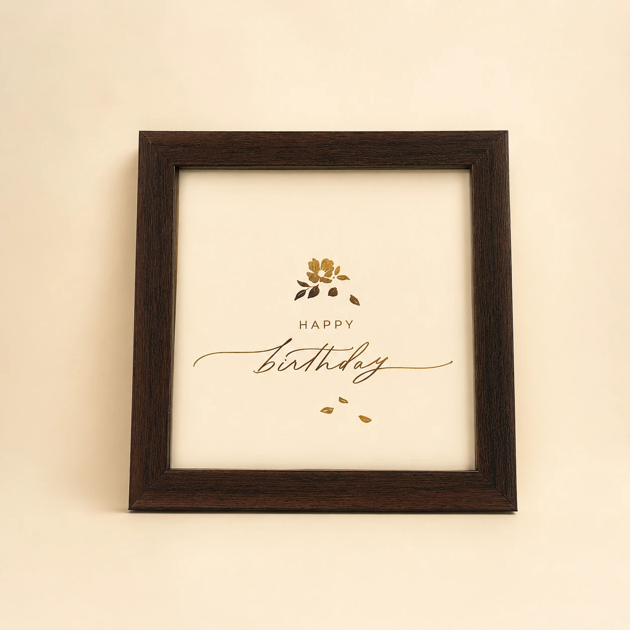 Dark Square Birthday Photo Frame, 5 × 5 Inch — featured view