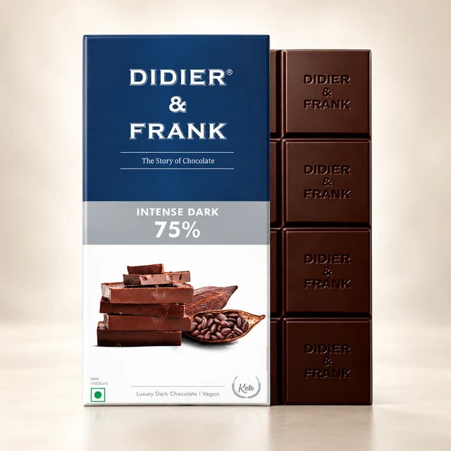 Didier & Frank 75% Intense Dark Chocolate Bar — 40 g