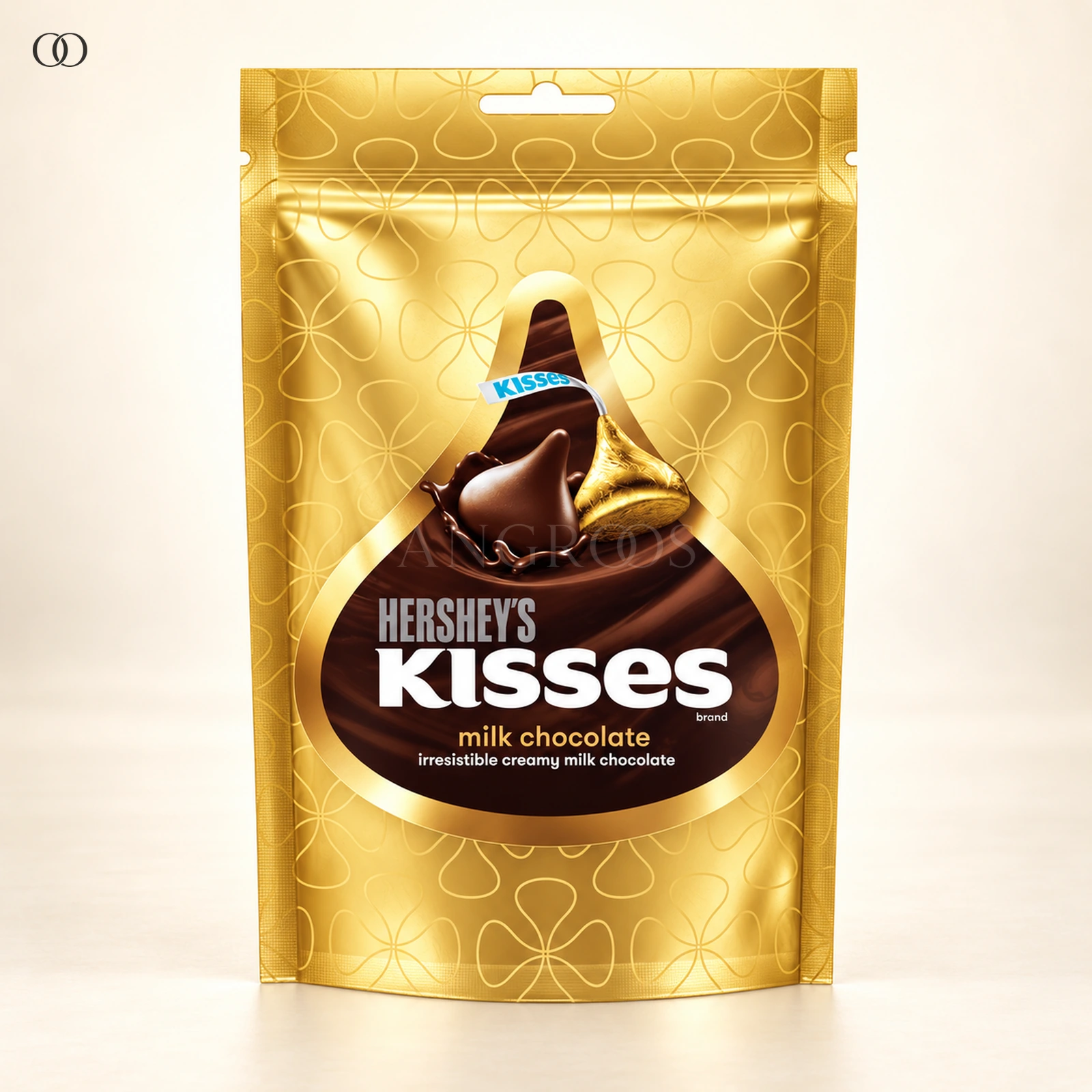 Front packaging of Hershey’s Kisses Milk Chocolate, 36 g