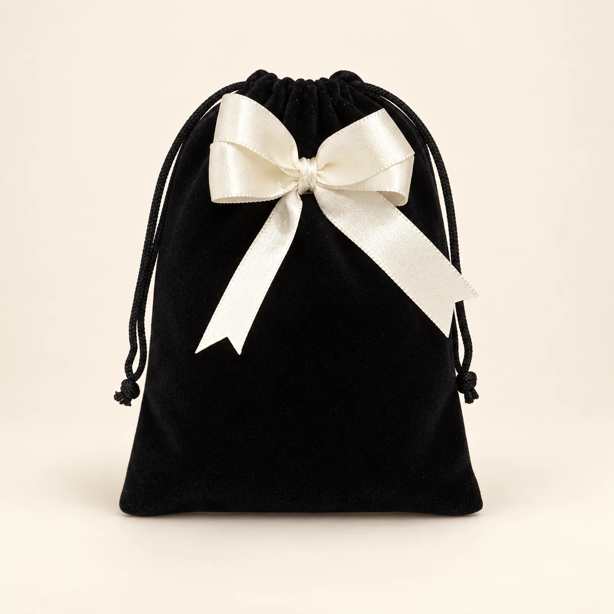 Cocoa Secret Ball Chocolates, 100 g — Black Pouch with Cream Ribbon — featured view