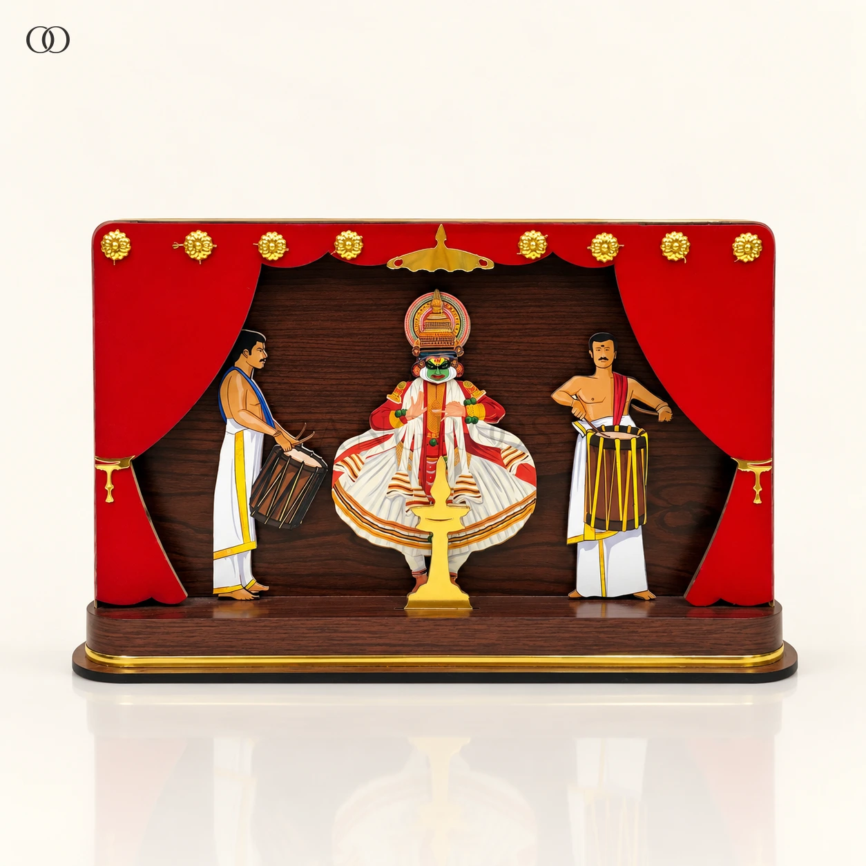 MDF Kathakali Stage Table Showpiece, 8.5 Inches High — complete product