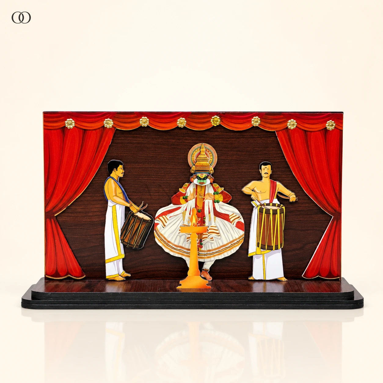 MDF Kathakali Stage Table Showpiece, 8 Inches High — complete product