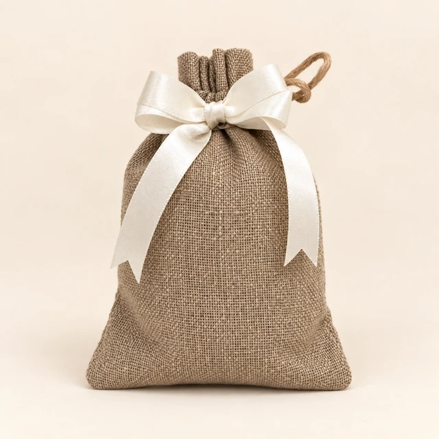 Cocoa Secret Ball Chocolates, 100 g — Small Natural Ribbon Pouch — featured view