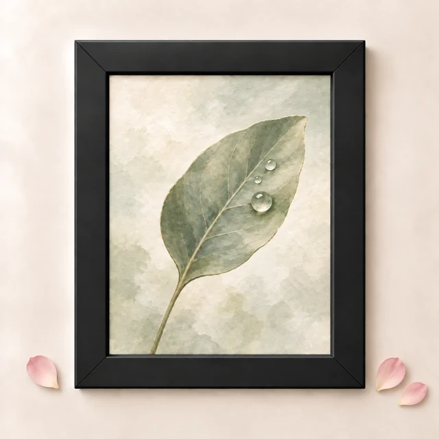 Black 6 × 8 Inch Wall-Mount Photo Frame